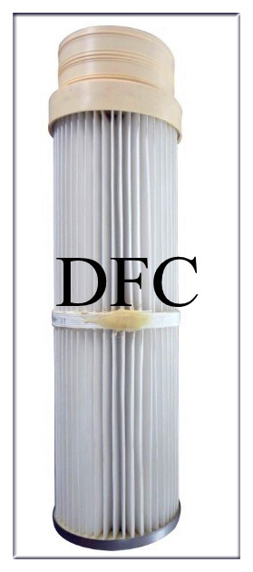 Silicon top cap dust filter cartridge